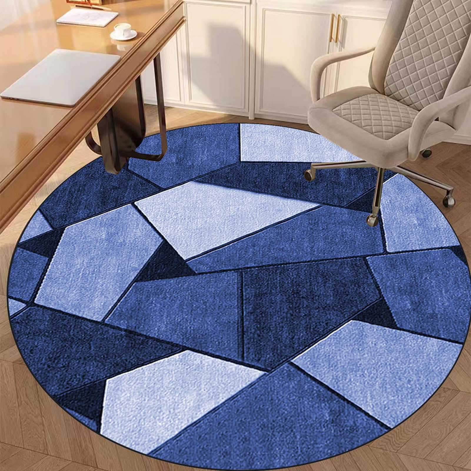 Tappetino Rotondo Yincimar Per Sedia Gaming 119 Cm – Antiscivolo Per Pavimenti In Legno, Design Controller