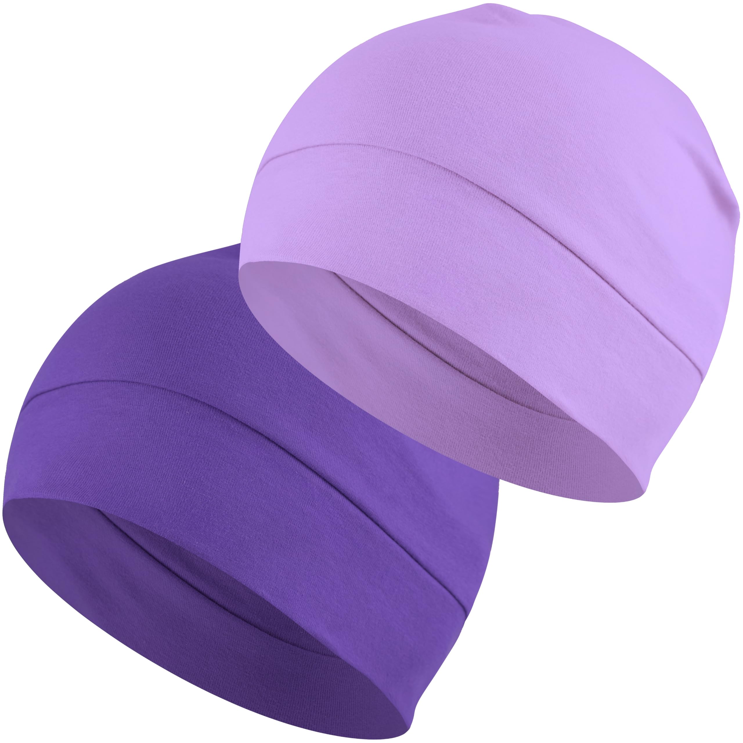Headshion 100% Cotton Skull Caps Beanie Sleeping Hats for Men Women