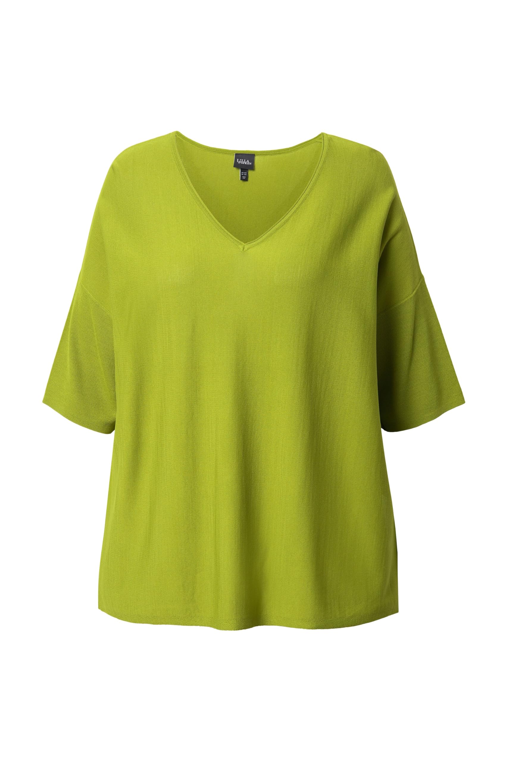Ulla Popken Sweter rozpinany Kobiety Pullover, Oversized, V-ausschnitt, Halbarm