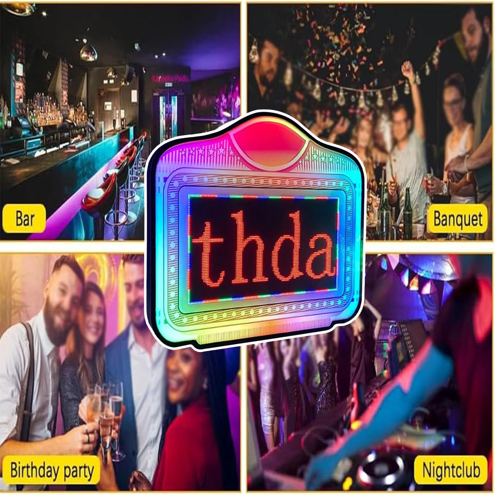 Presenza Bottiglia LED Club,Riproduzione A Scorrimento Programmabile Tramite App-per Matrimoni,Feste di Compleanno,Servizio Club VIP,con 2 Luci Decorative A Freccia