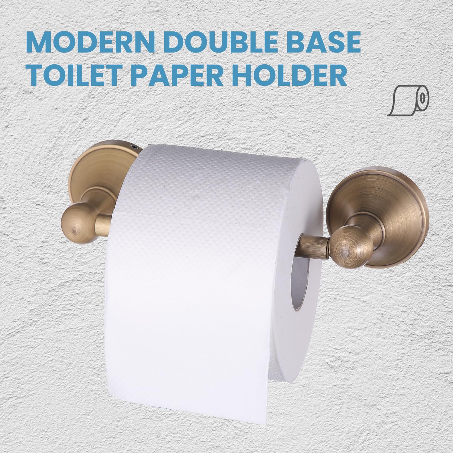 Porte-papier Toilette En Laiton Brossé, Support Mural Pivotant Pour