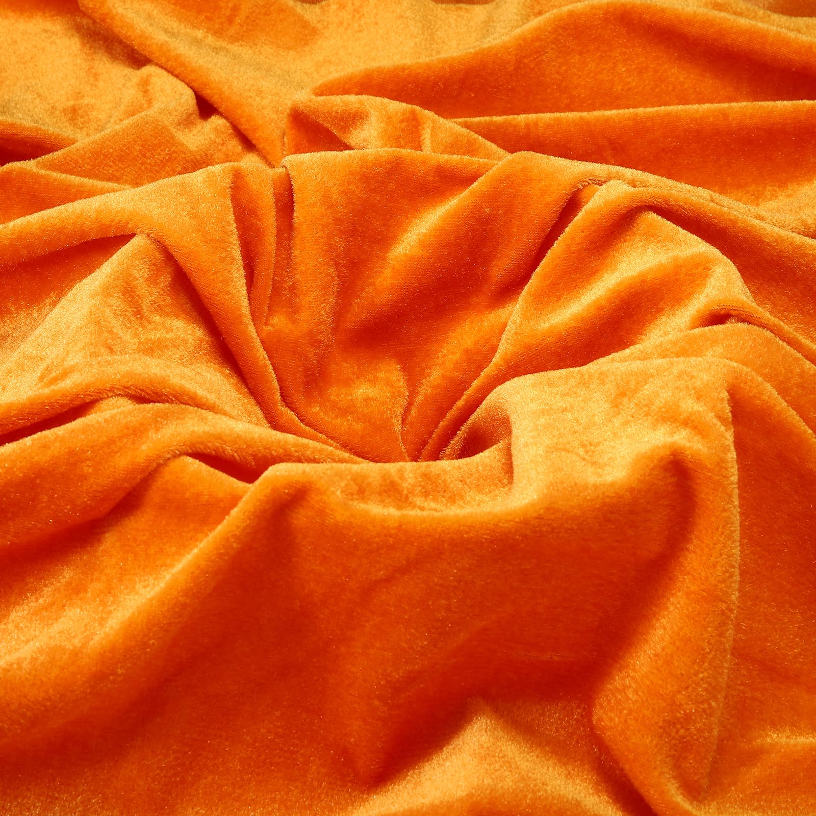 sourcing map Terracotta Gold Velvet Fabric by the Yard, 1 Yard x 63 Inch Wide Soft Stretchy Velvet Cloth Fabric for Upholstery Sofa Chair Wallet Making DIY Sewing Costume Craft Curtain — image 1