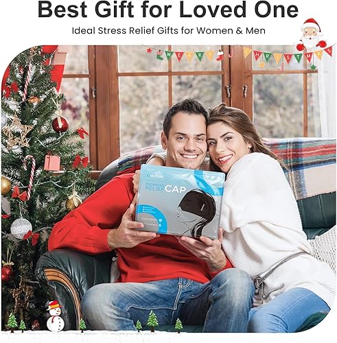 Miniatura 5 de ONLYCARE - Gorro para aliviar migrañas, máscara calmante, envoltura de gel frío sin olor, terapia de fríocalor, compresa de hielo para dolor de