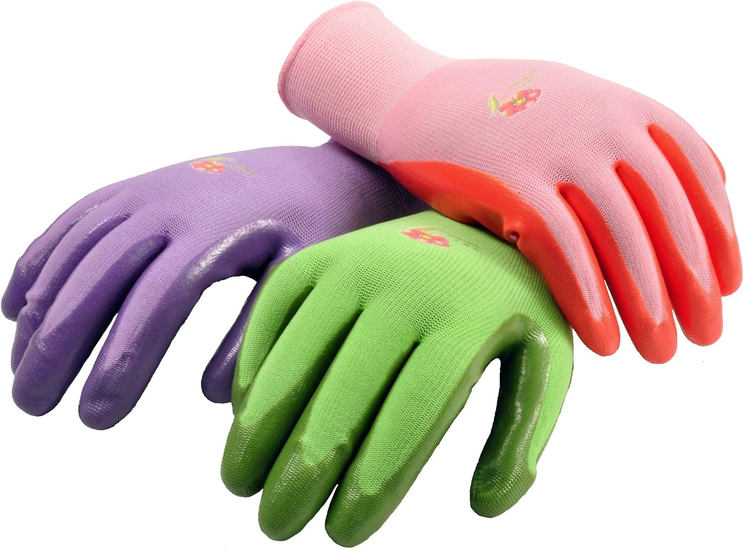 6 Pairs Women Gardening Gloves with Micro-Foam Coating – Garden Gloves Texture Grip – Working Gloves For Weeding, Digging, Raking and Pruning, Medium, Assorted color