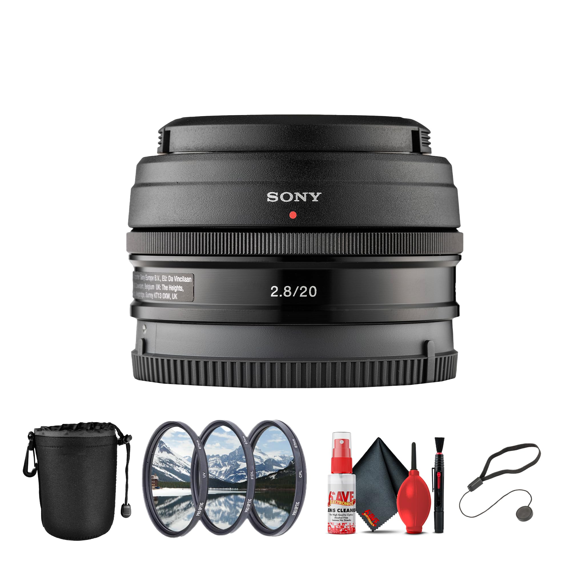 Amazon.com : Sony E 20mm f/2.8 Pancake Prime Lens – Ultra-Compact