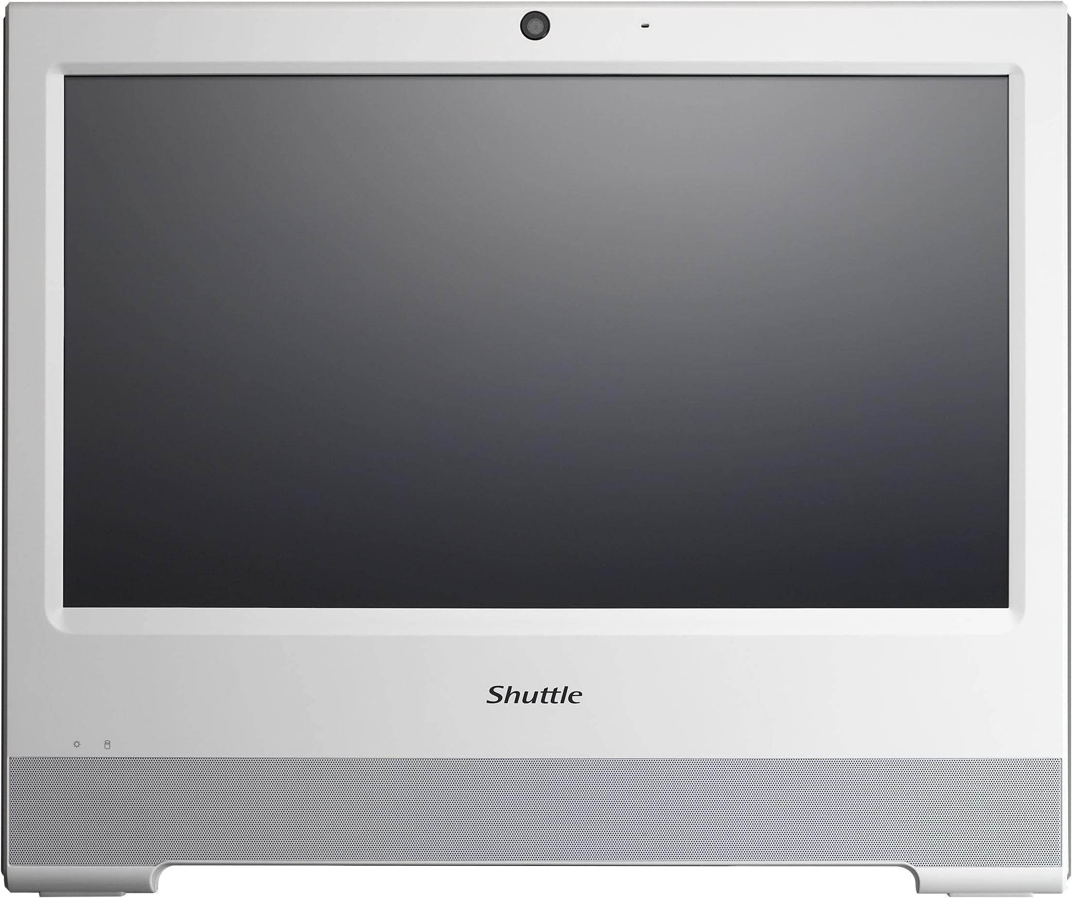Shuttle XPC AIO X50V8W White Embedded Intel Celeron 5205U All-in-One Barebone PC, Fanless, IP54 Certified, VESA Compatible, No RAM, No HDD/SSD, No OS, Black (X50V8 White)