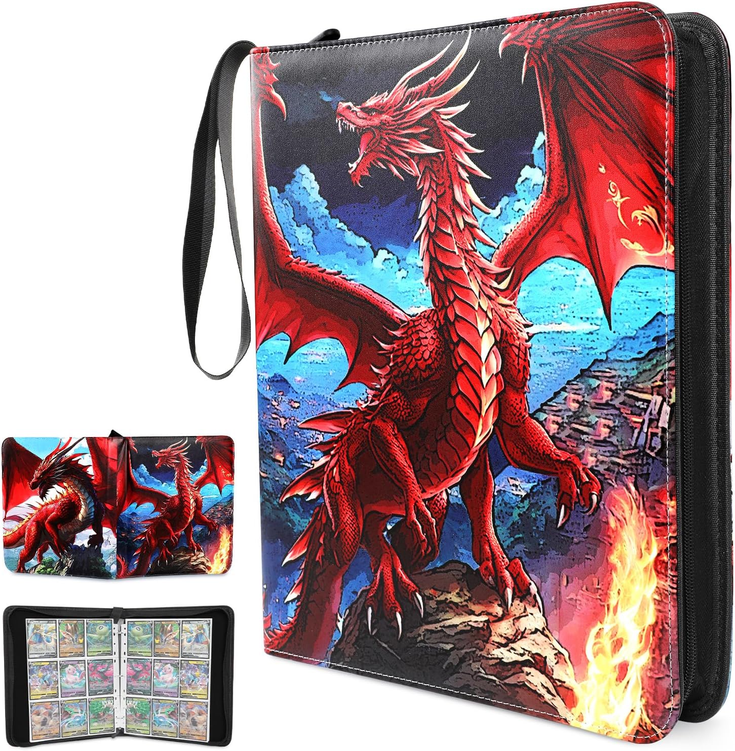 Card Binder for Kids, Trading Card Storage Album with Sleeves Holds Up