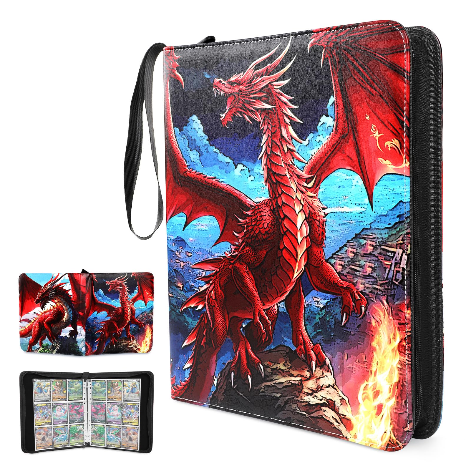 その他 Trading Cards KeeKee Binder Hazbin Hotel Trading Cards KEEKEE 9-Pocket Zippered Binder