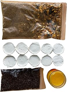 Set Espiritual para SanterÃ­a Cubana, IfÃ¡, Yoruba, Palo Mayombe y VudÃº: 10 Cascarillas, Mezcla de MaÃ­z Tostado, JutÃ­a y Pescado Ahumados (8 oz) y Manteca de Corojo (2 oz)