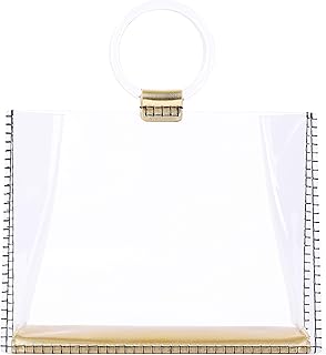 Women Elegance Clear Tote Bag Acrylic Transparent Handbag Evening Party Purse for Stadium