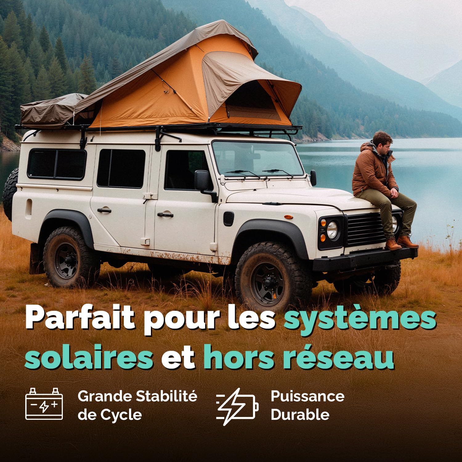 Electronicx Caravan Extreme Edition 100Ah / C100 / 12V Batterie Gel – 100 Ah – Batterie 12V Camping-Car, Van, Bateau, Marine, Solaire – sans Entretien & Robuste – 278×175×190 mm