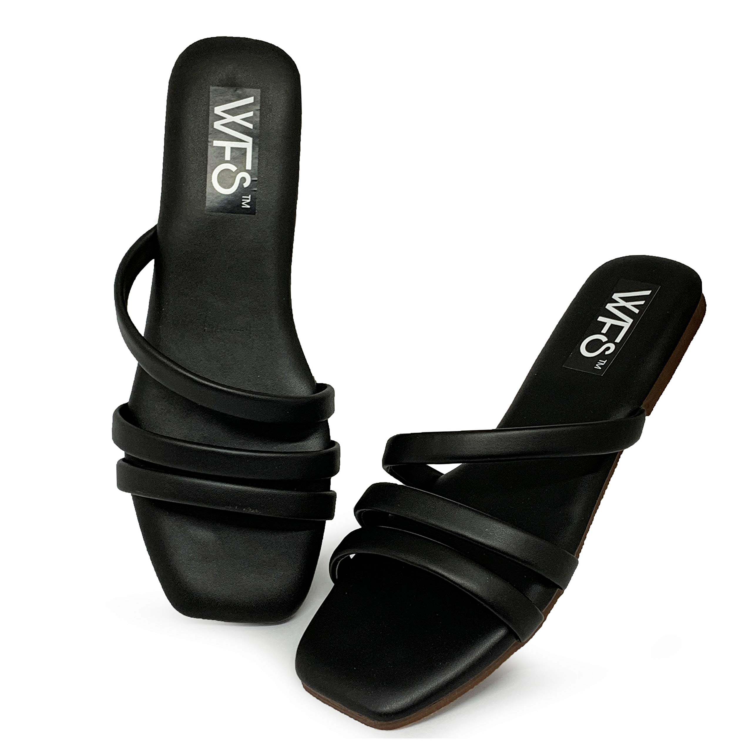 WFSWomen Multi Straps Flat Sandals