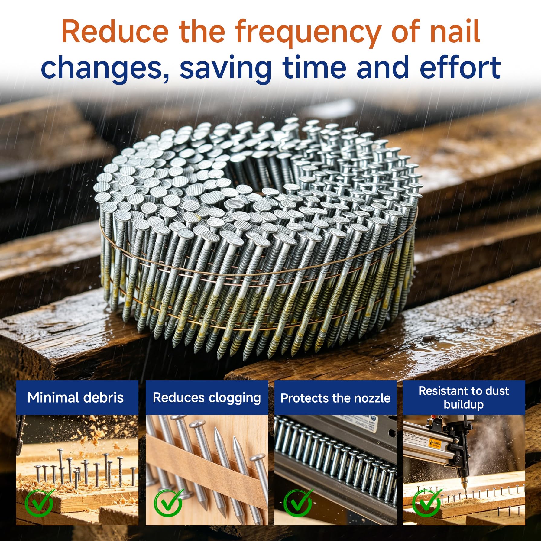 GXYWADY 3600 Siding Nails - Superior Grip & Strength -5 GXYWADY 3600 Siding Nails - Superior Grip & Strength -5