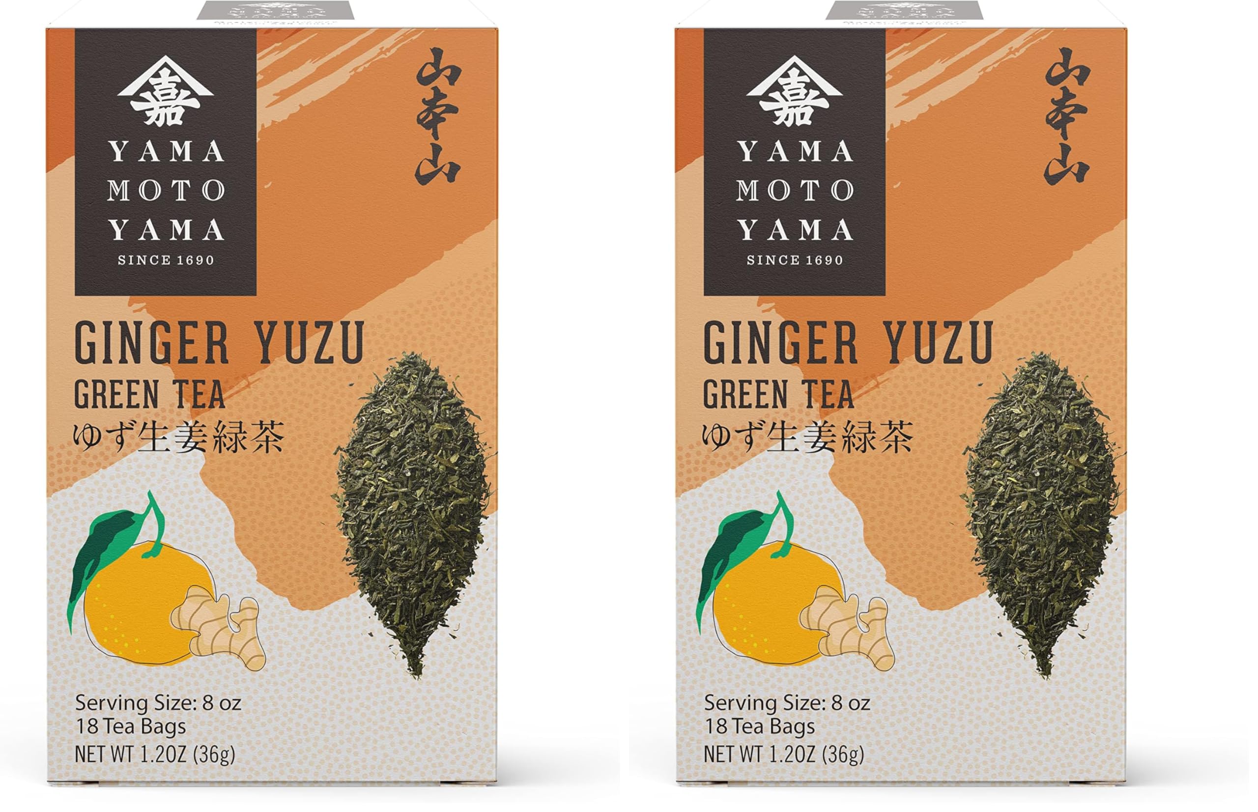 Amazon.com : Yamamotoyama Ginger Yuzu Green Tea, 18 bags (Pack of