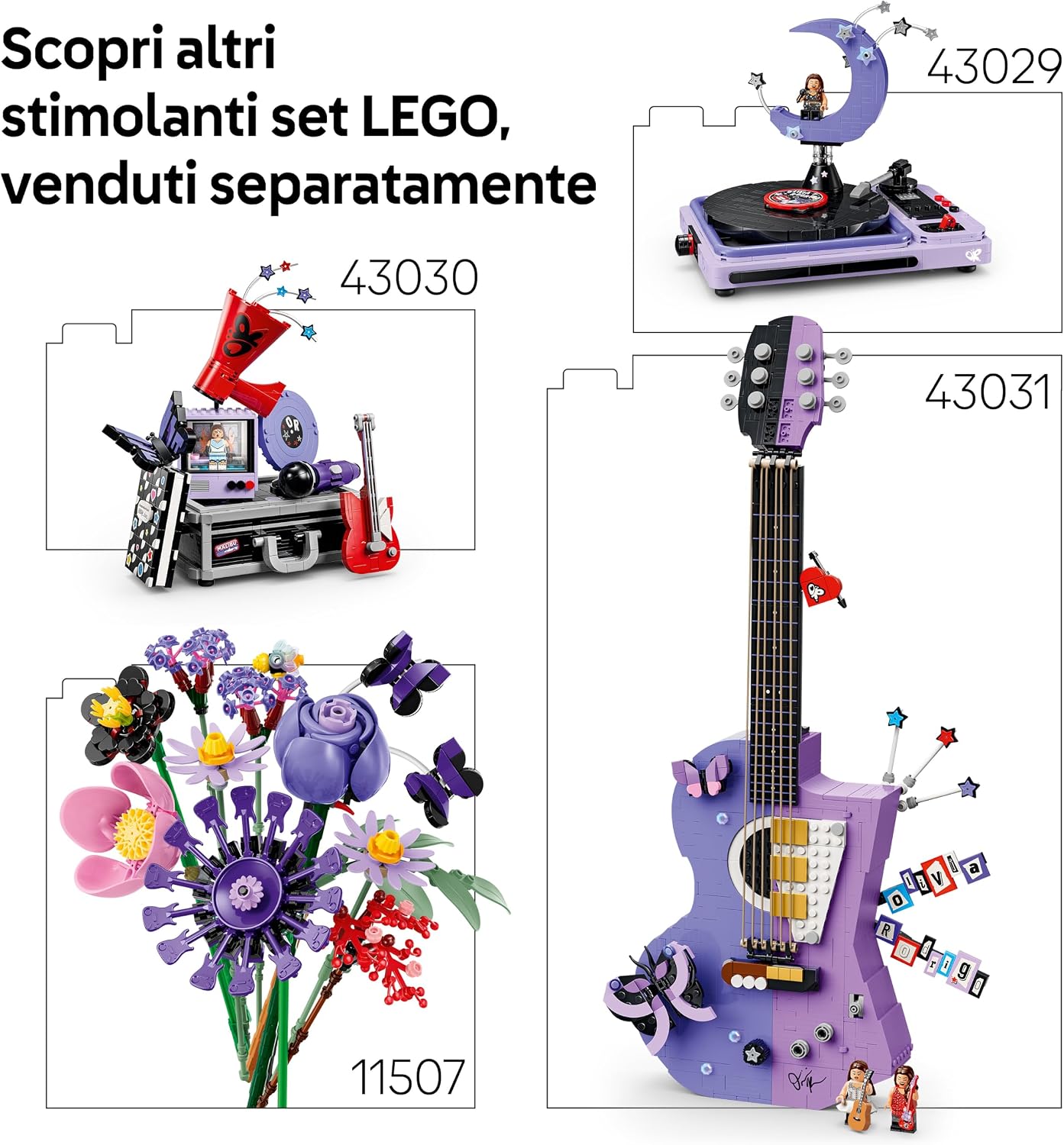 LEGO Editions Vinile di Olivia Rodrigo - Giocattolo con Modello di Disco - Lego - Immagine 6