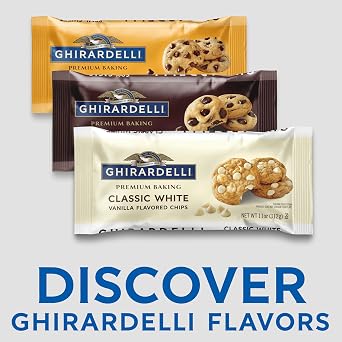 GHIRARDELLI Classic White Vanilla Flavored Premium Baking Chips, 11 OZ Bag (6 Bags)