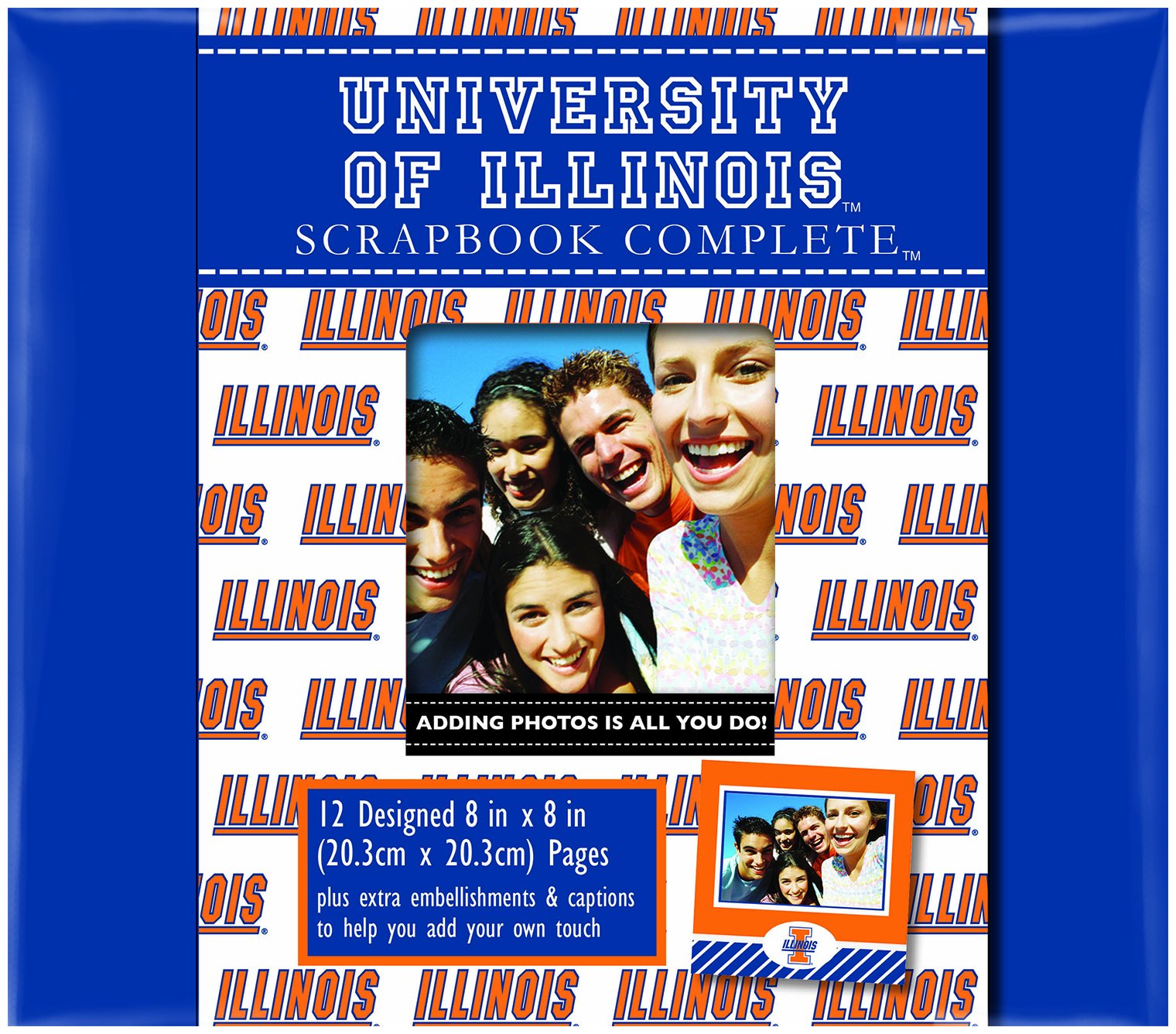 C.R. Gibson Scrapbook Complete Kit, Small, University of Illinois (C879256M)