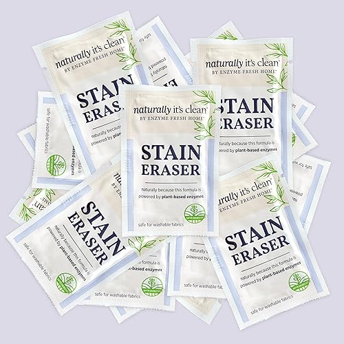 Miniatura 5 de Paquete de 60 borradores de manchas Naturally Its Clean eliminación instantánea a base de enzimas naturalesbiodegradable elimina el vino café