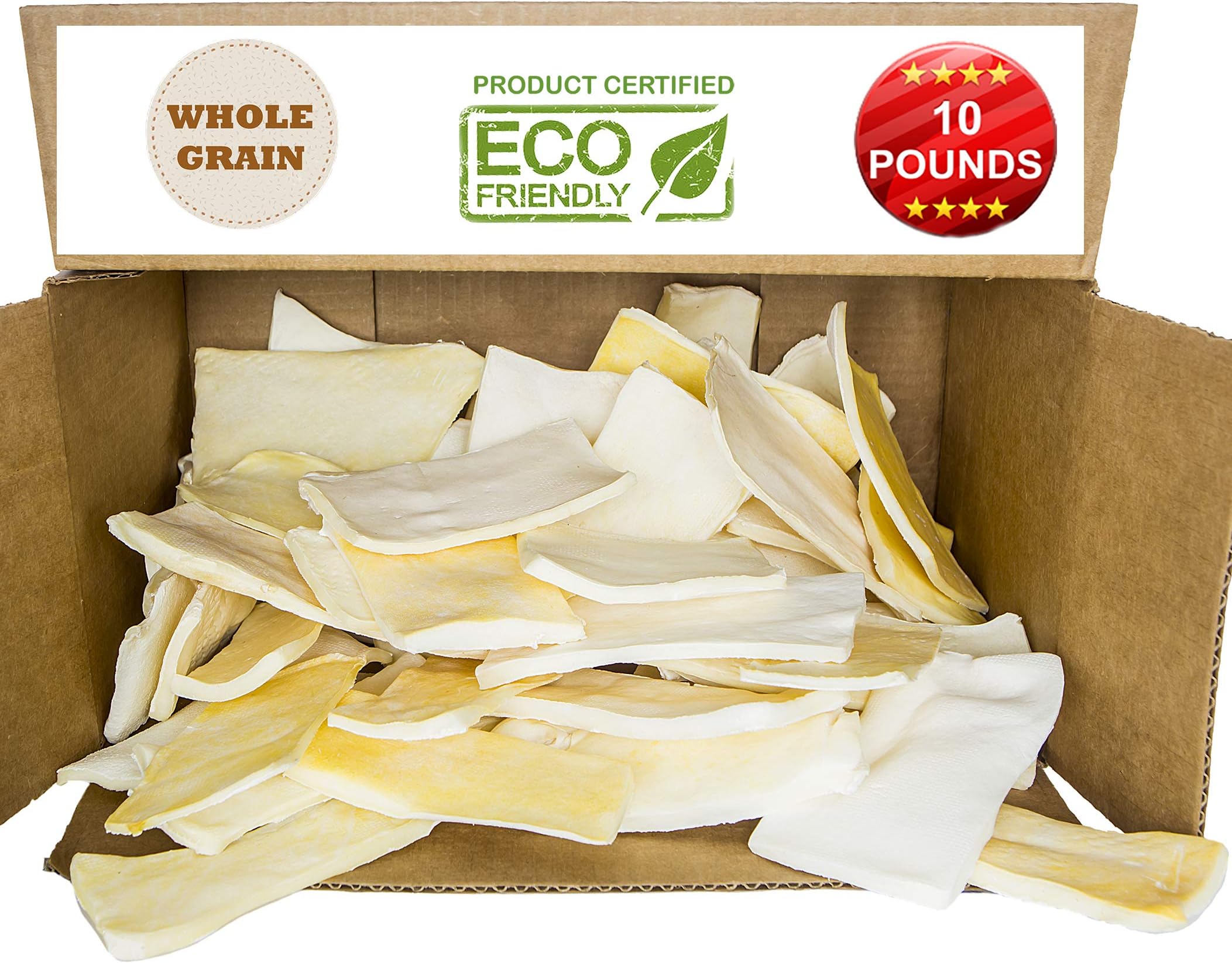 (4.5kg) - Premium Thick Cut Chips, Wholegrain Rawhide (Last much longer than traditional chips). 100% Natural. The best behavioural Dog Chewing Treat Solution. No preservatives.