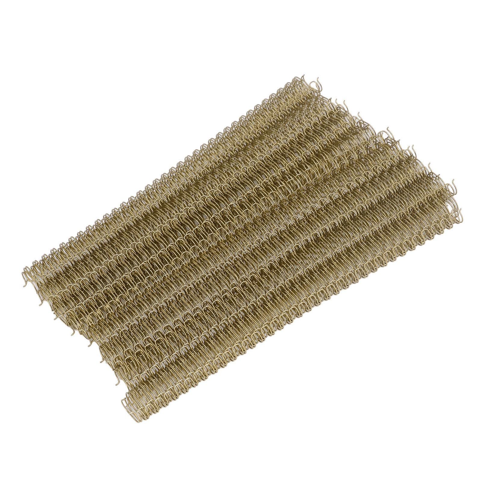 Doppelter Drahtbinderücken, langlebig, 100 Blatt Kapazität für A4-Papier (Helles Gold)