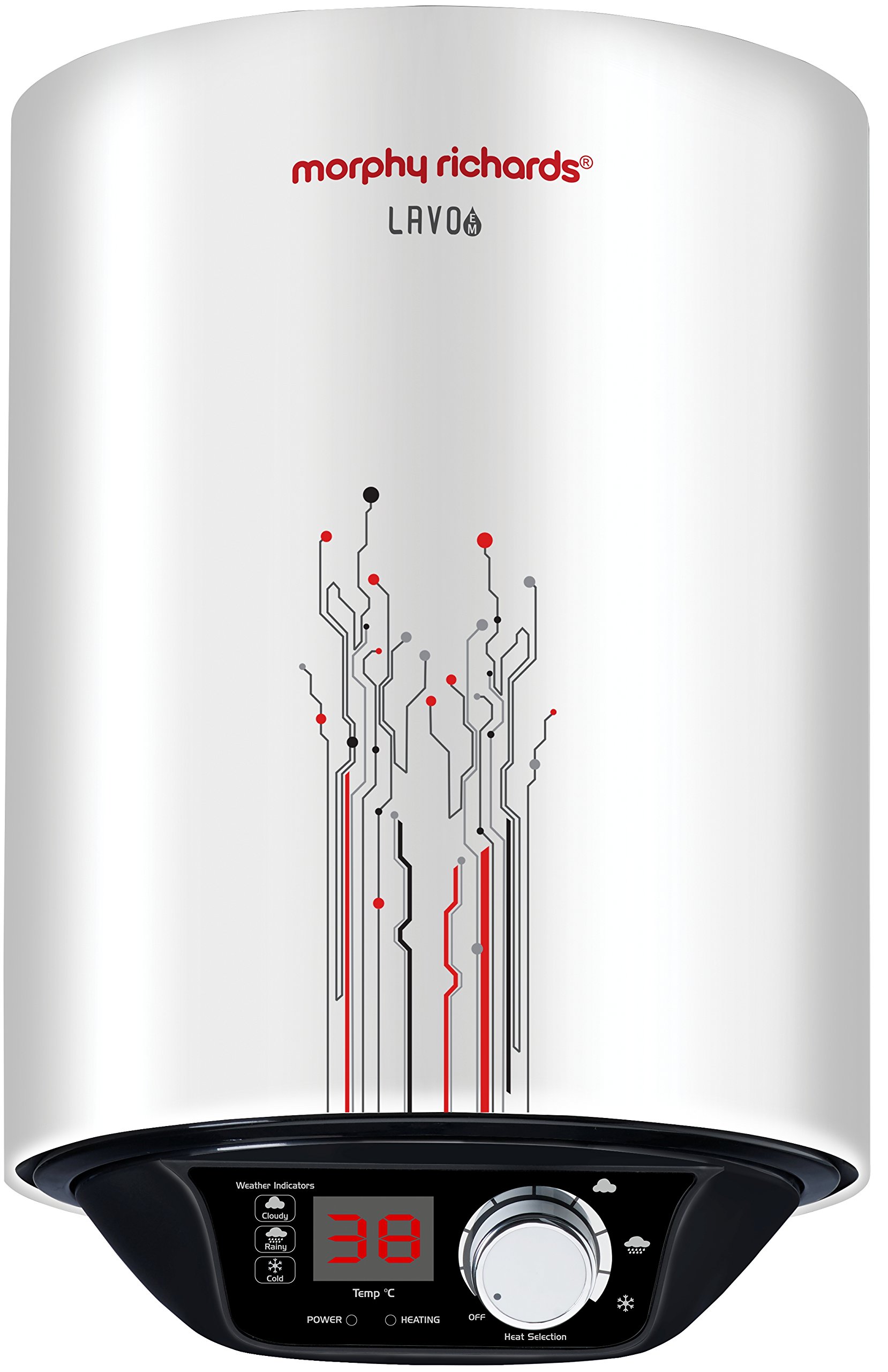 Buy Morphy Richards Lavo EM Storage 6-Litre Vertical Water Heater, White, 5  Star Online at Low Prices in India - Amazon.in
