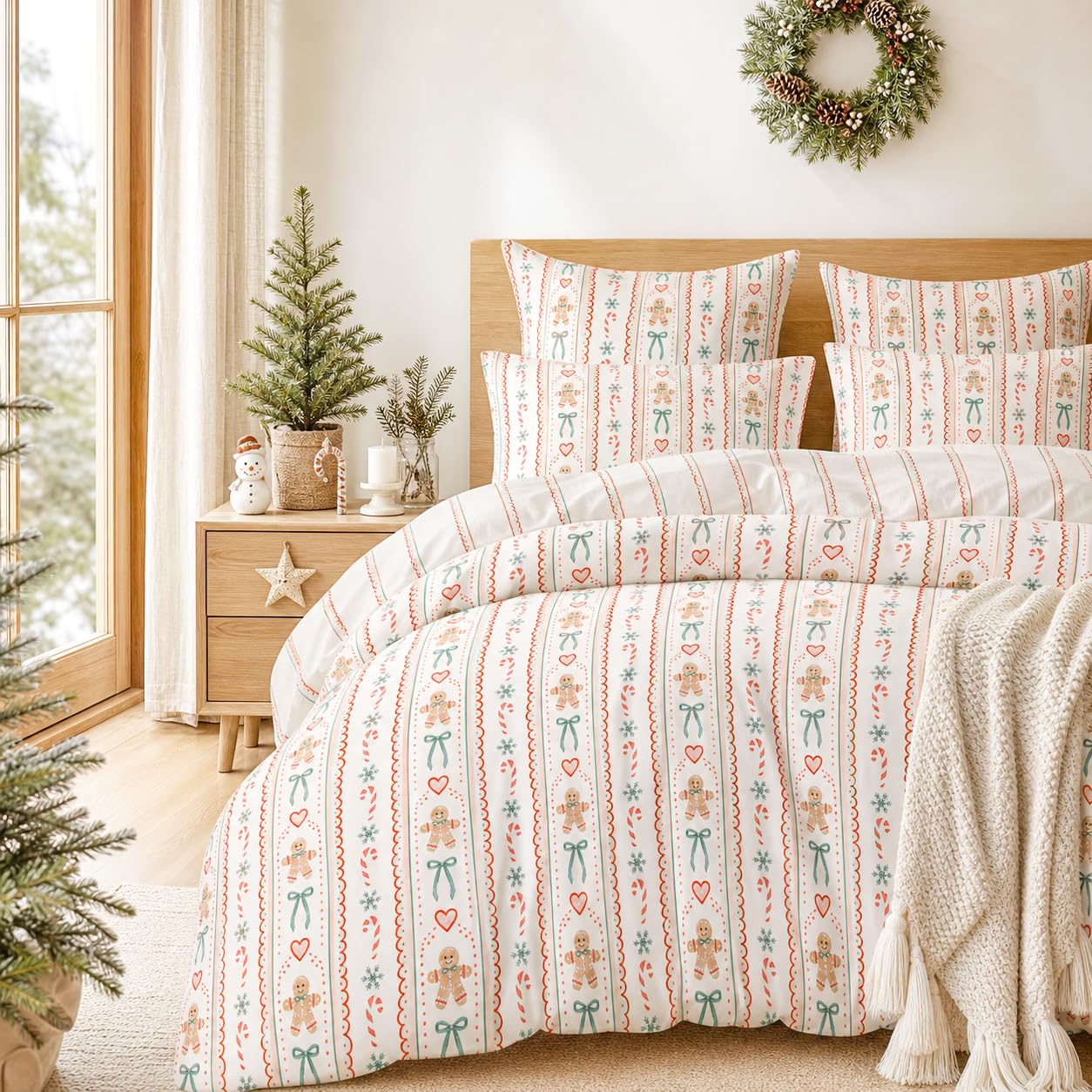 Floral Comforter Set Queen - Elegant Black Flower Bedding -15