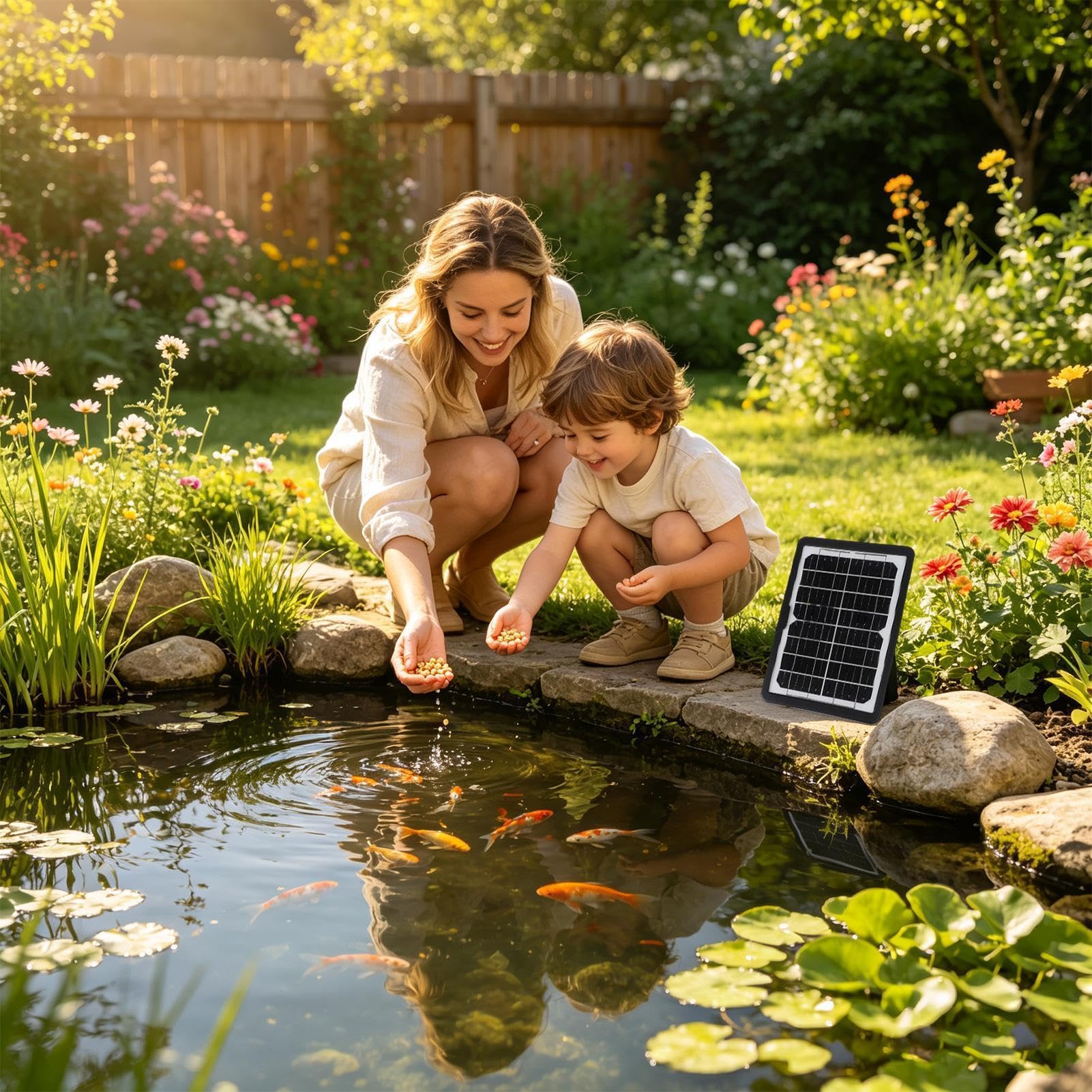 Fontana Solare Ad Acqua 6W 9V Decorazione Acquatica Con Filtro | Kit Pompa Solare Da Fontana Per Laghi, Vasche Da , Vasche Da Pesci, Acquario, Giardino All'Aperto