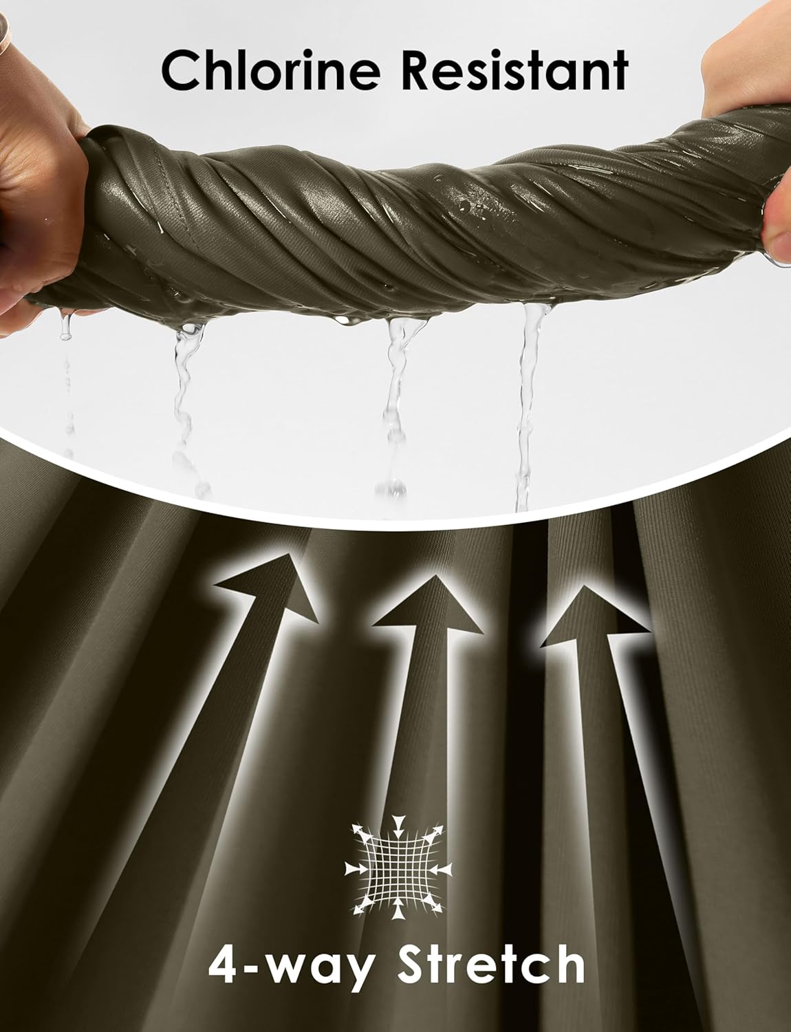 Viodia Women's 17" Long Swim Skirt High Waisted Modest Swimsuits Skirt Bathing Suit Tummy Control Swim Bottoms - Image 6