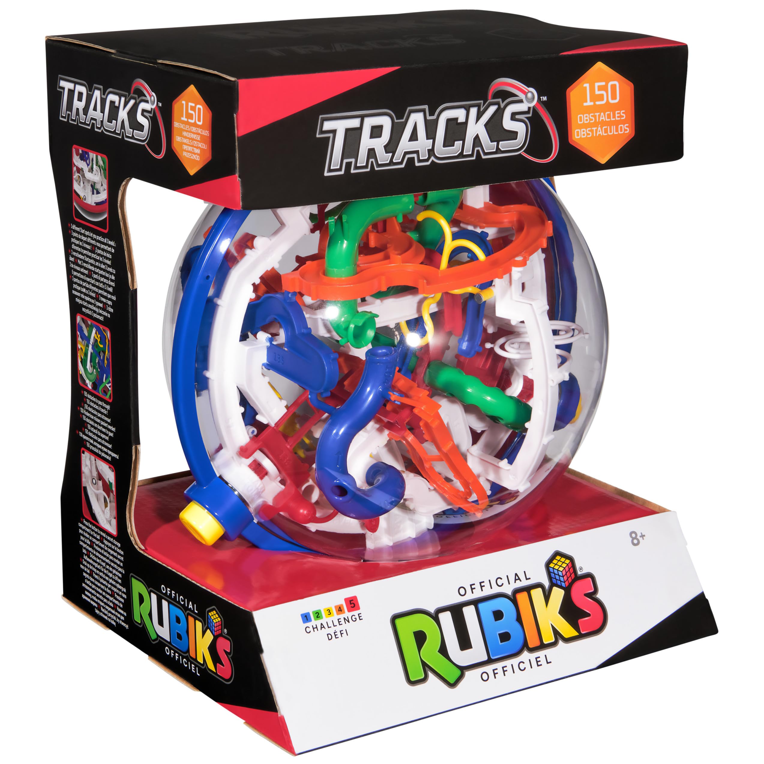Condition photo showing New/Like New for Rubiks Cube, Rubiks Tracks 150 3D Gravity Maze & 3D Puzzle Game with 150 Obstacles, STEM Toy Problem-Solving Brain Teaser, Fidget Toy, Sensory Puzzle for Adults, Teens, Kids, for Ages 8 & Up