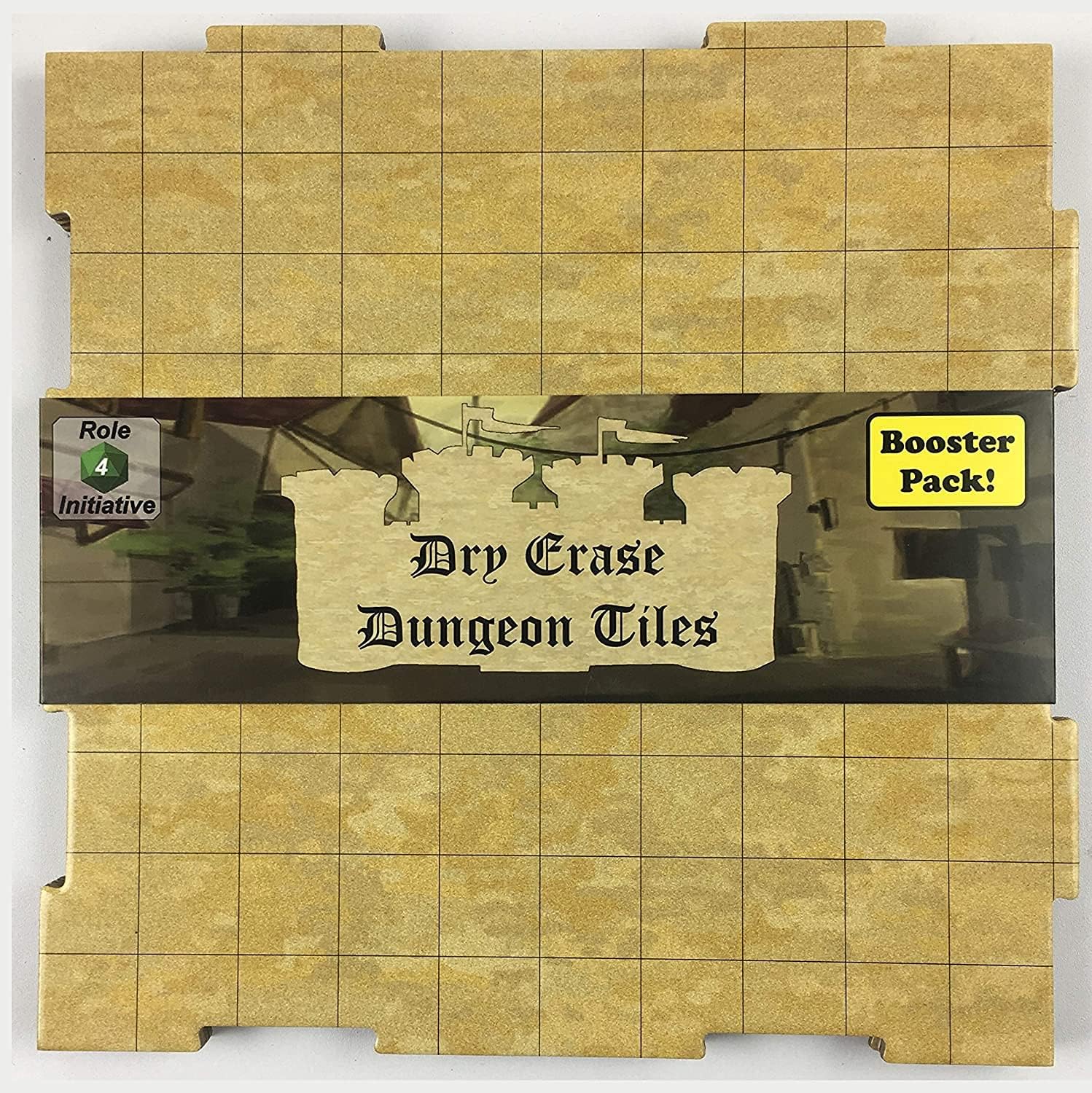 Dungeon Tiles Dry Erase Earthtone 1 Inch Square Grid Battlemat for Roleplaying Games For