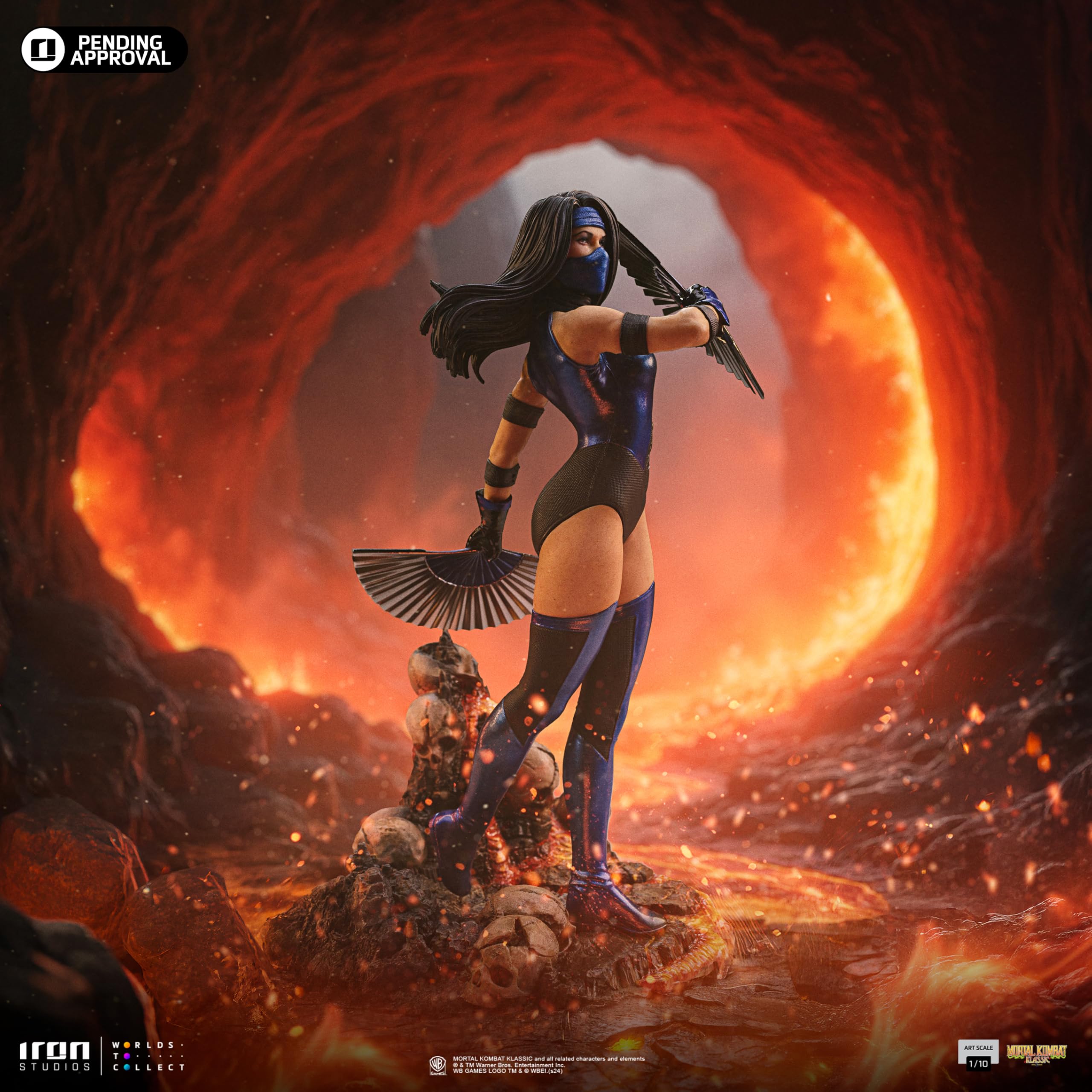 Iron Studios Kitana Mortal Kombat Art Skala 1/10 22 cm