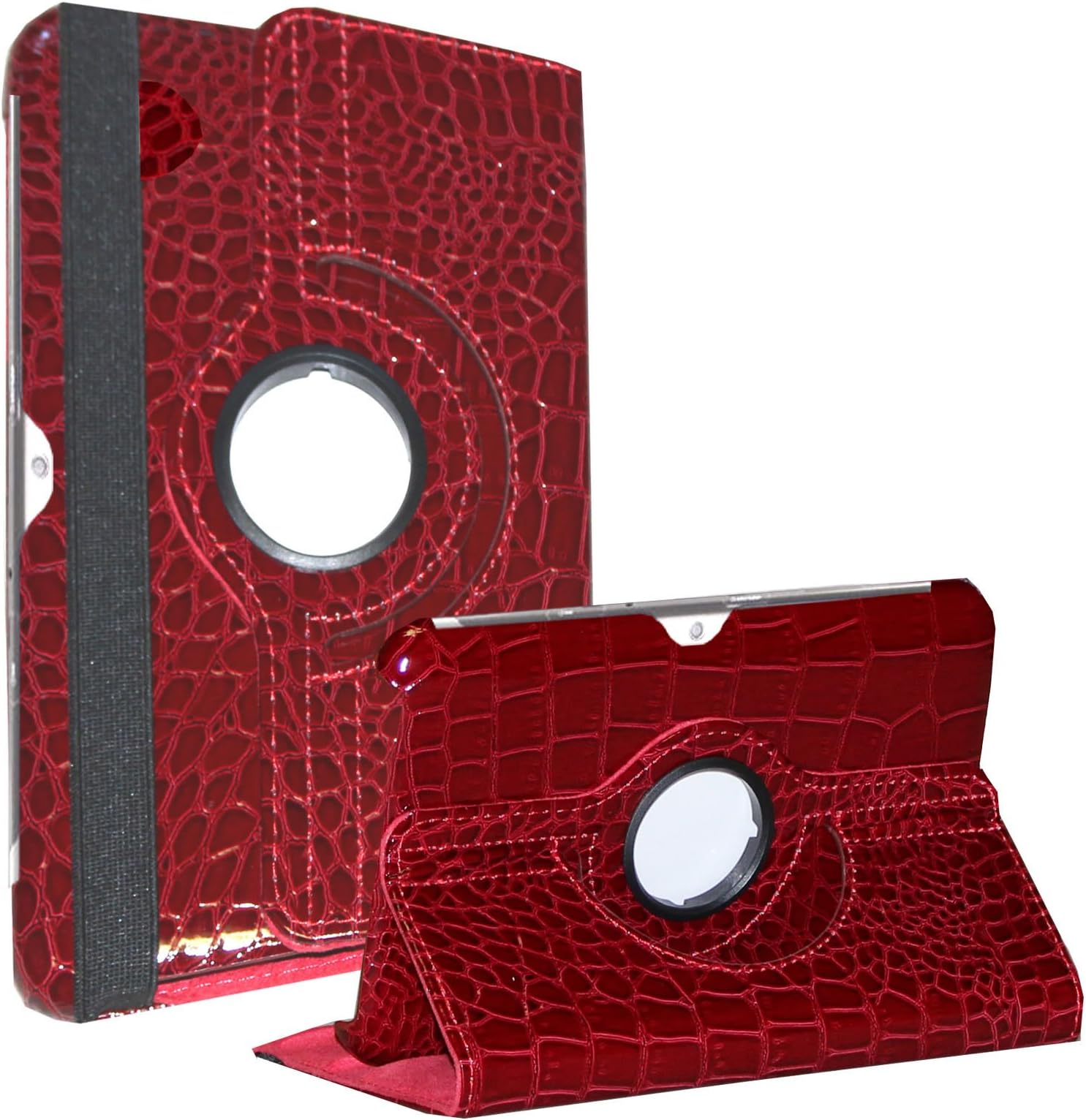 Galaxy Tab 2 10.1 case - JYtrend (R) Rotating Stand Cover for Samsung Galaxy Tab 2 10.1-inch GT-P5100 GT-P5110 GT-P5113 GT-P5113TSYXAR GT-P5100TSAXSA GT-P5100TSABTU GT-P5110ZWAXSA (Crocodile)