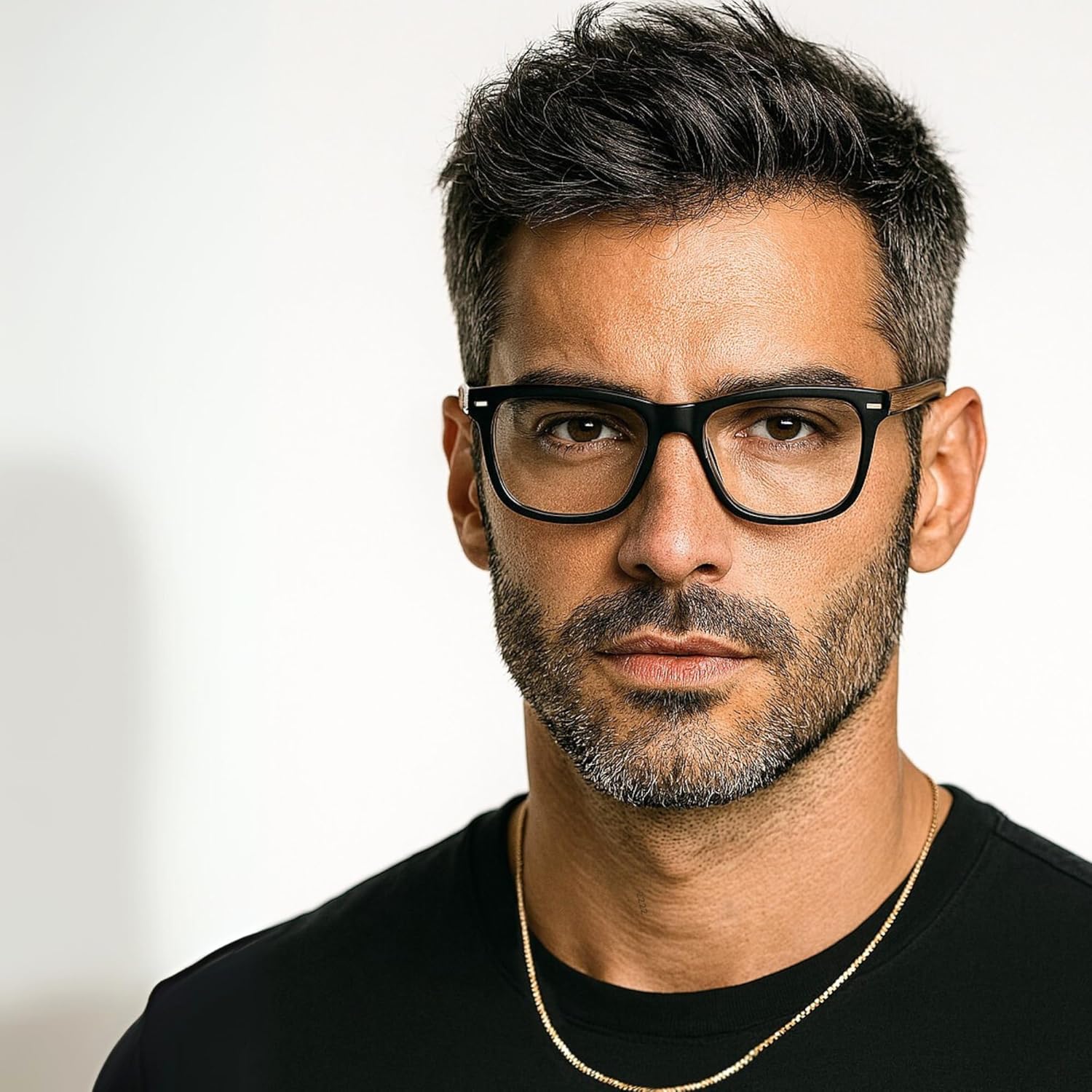 2SeeLife Oversized Blue Light TR-90 Reading Glasses for Men – Medium Fit, Sturdy Frame, Spring Hinges, Premium Readers, Matte Black, +2.25