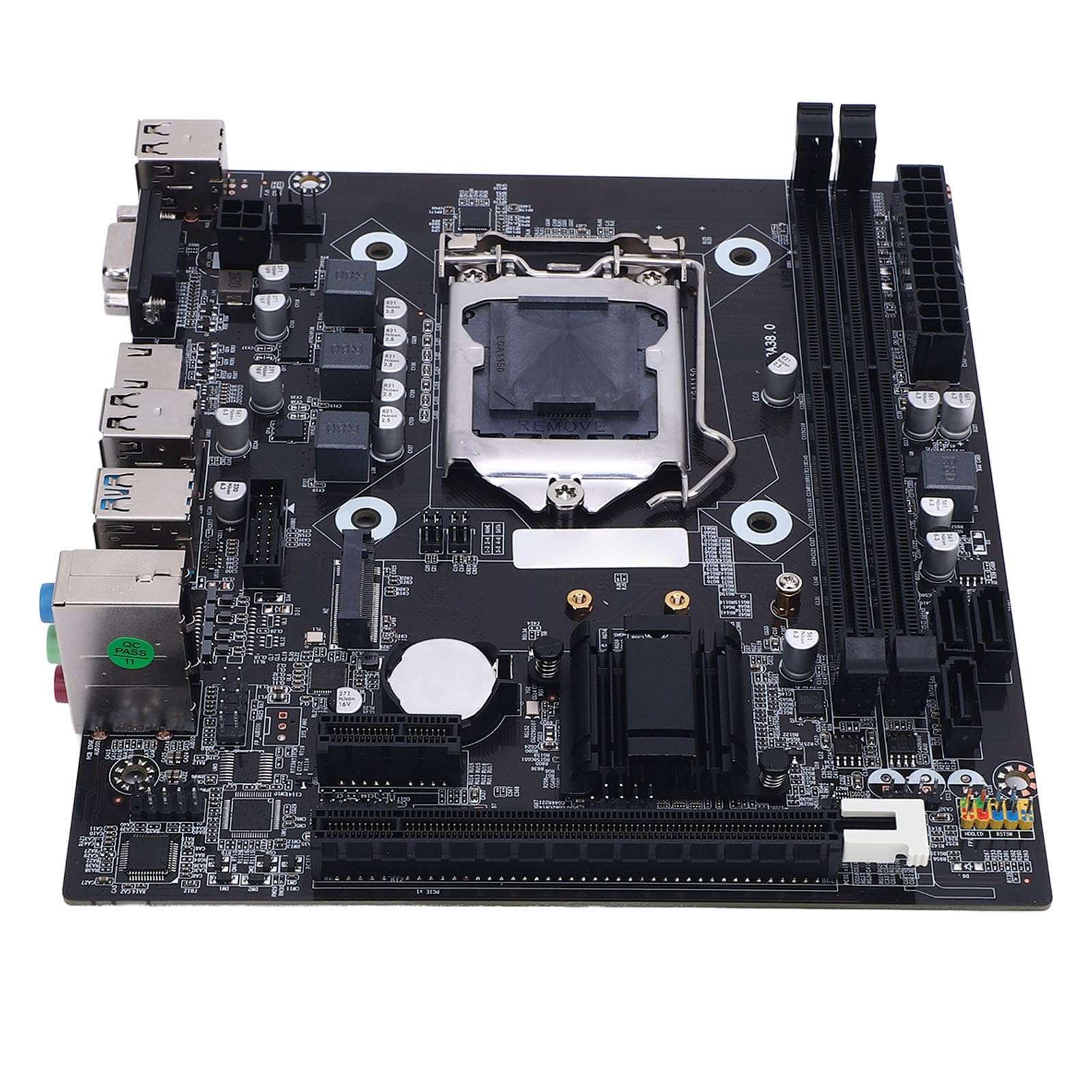 Scheda Madre da Gioco H81, Scheda Madre PC LGA 1150 ATX, Memoria DDR3 2x8GB M.2 NVME, NGFF SATA 3.0 6GB/S Pci E