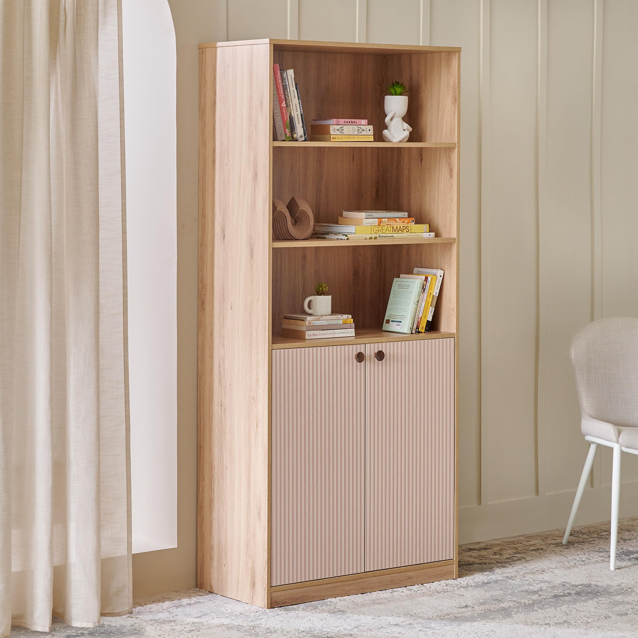 Home Centre | Lexus | Engineered Wood | Book Cabinets | Brown | 1 Year Warranty-picture-20