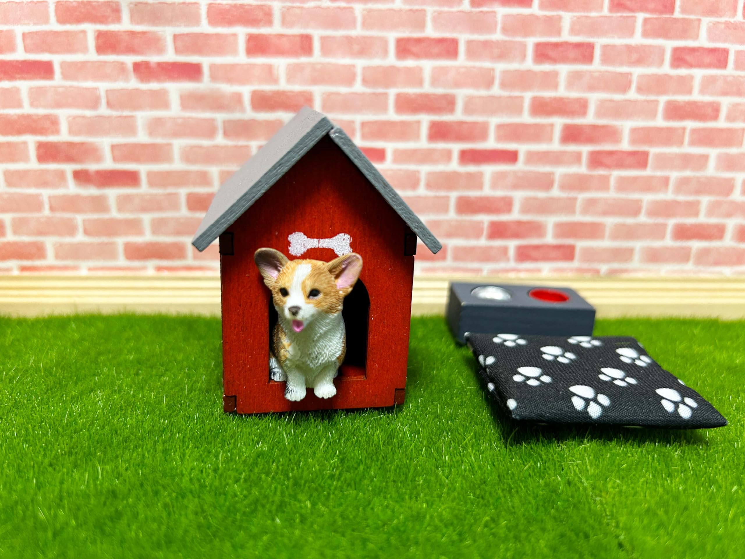 Casa de muñecas mejorada Familia Mascotas Miniatura Casa de Muñecas Animal Set (Perro) 9