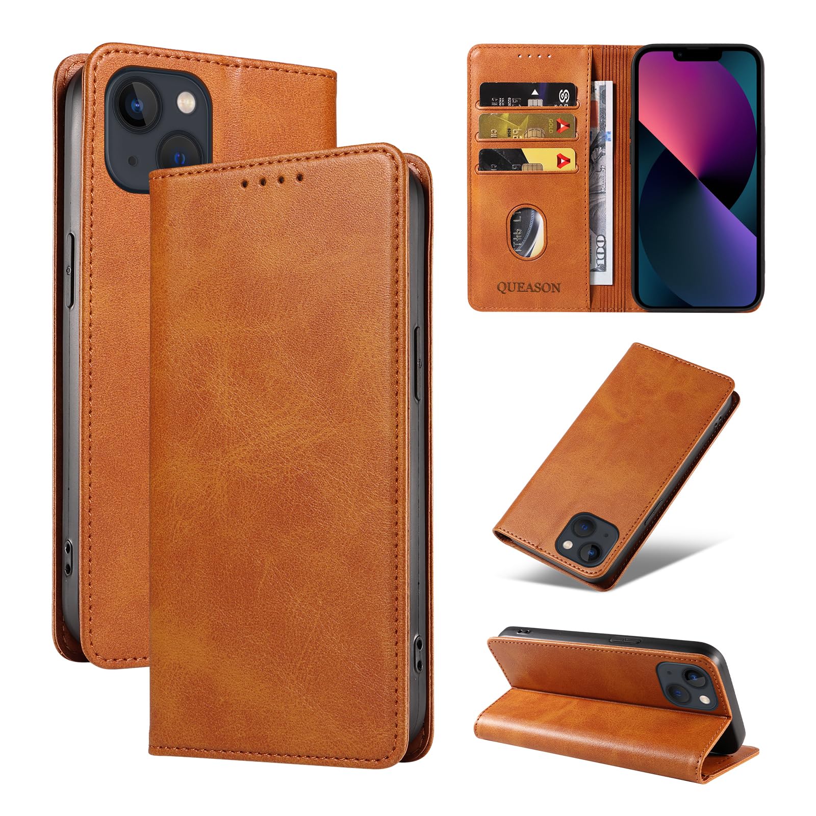 Amazon.co.jp: QUEASON いphone13mini 用 ケース 手帳型 iphone13mini