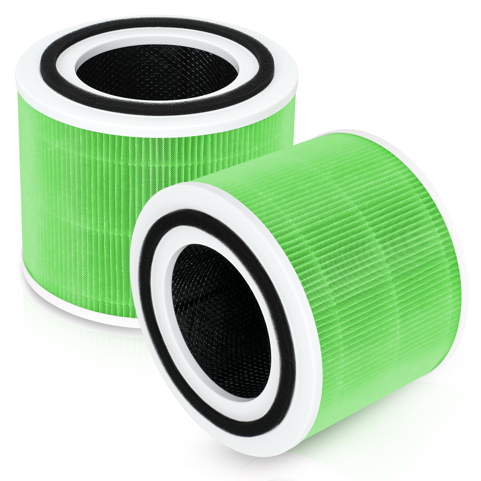 2 Stück Schimmel Ersatzfilter für LEVOIT Core 300 / Core 300S Luftreiniger, 3-in-1 True H13 HEPA Aktivkohle Filter, 3-Stufige Filtration Hocheffizienter Vorfilter, Ersatz Core 300-RF Filter