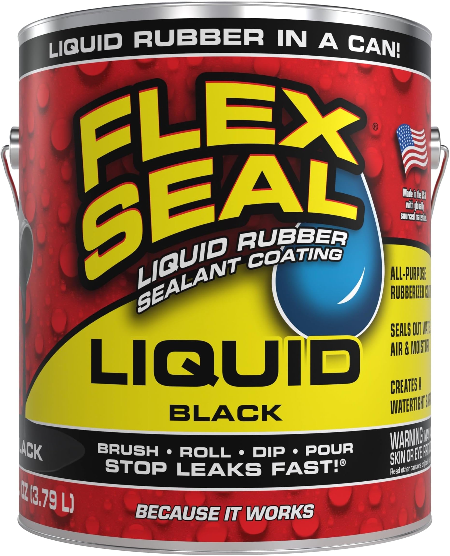 Rubber in a Can, 1-gal, Black