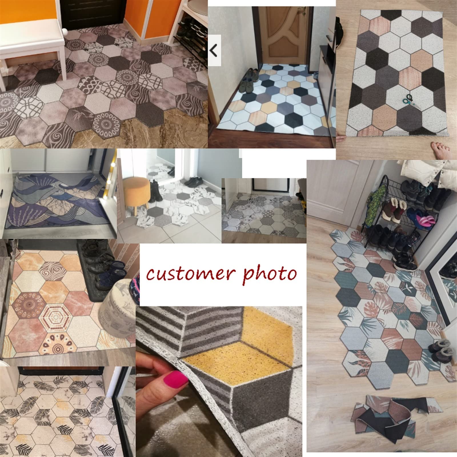 Bathmat Bath Mats Dywaniki i maty Wycieraczka antypoślizgowa wodoodporna pyłoszczelna dywan przedpokój mata do kąpieli pcv mata kuchenna może być cięta na zamówienie kryty wycieraczka wejściowa do dom