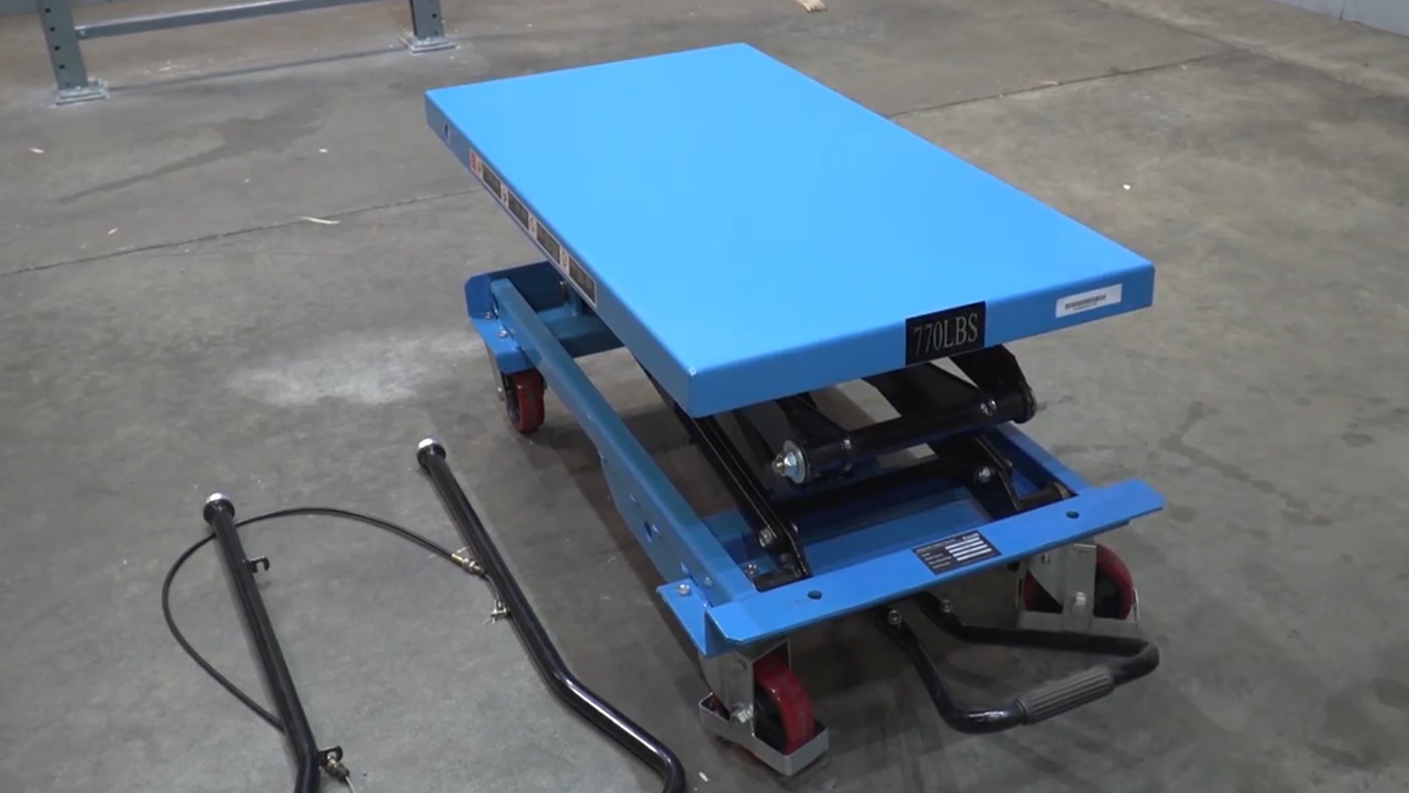 Amazon.com: DAZONE Manual Hydraulic Scissors Lift Table Carts