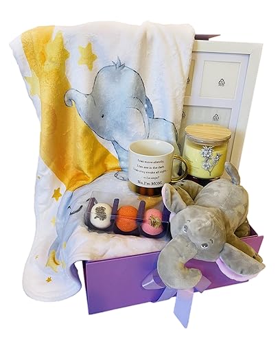Juego de caja de regalo para baby shower, la mejor caja de regalo para bebé recién nacido y nueva mamá, cesta de regalo unisex para recién nacidos,