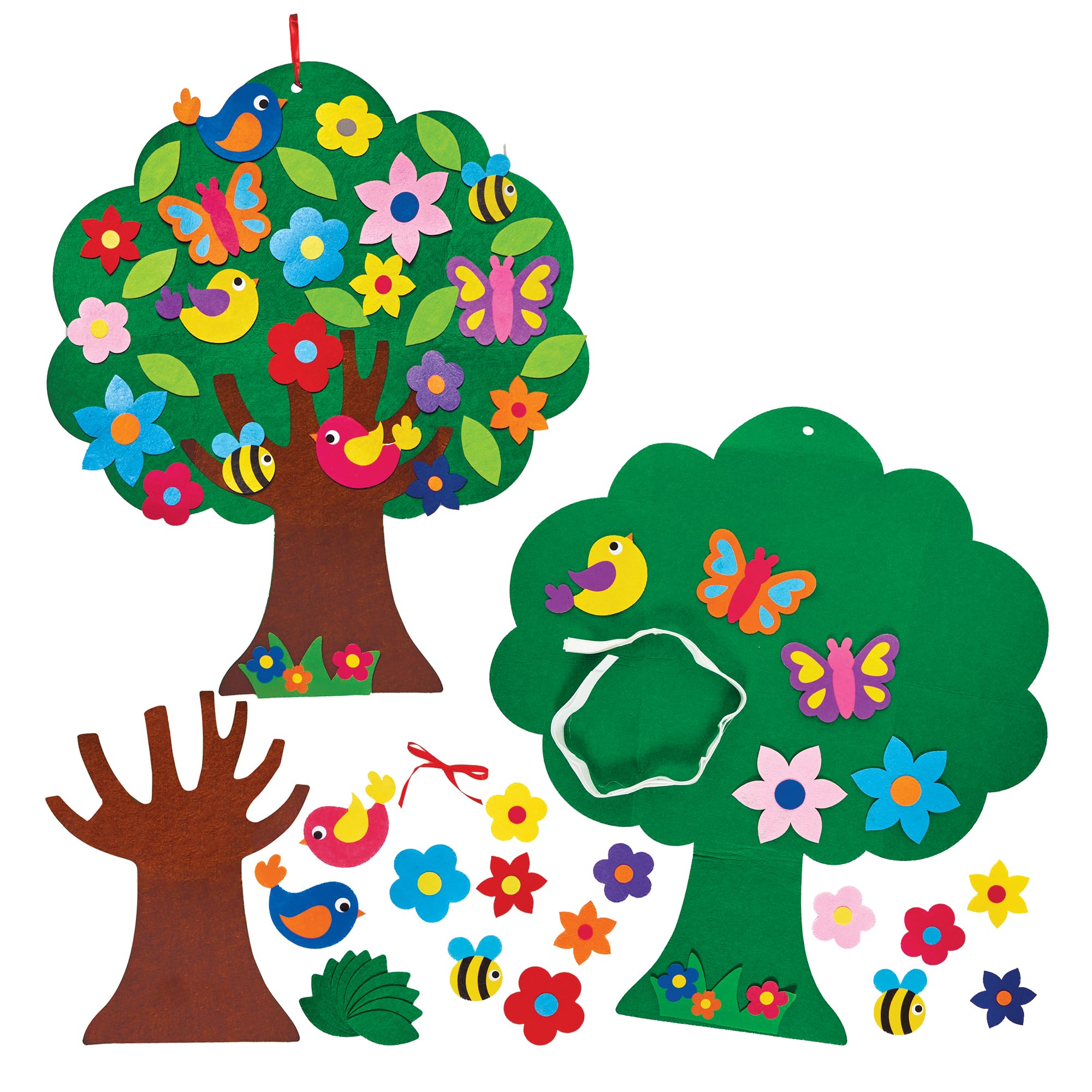 Baker Ross FN408 Springtime Giant Tree Wall Hanging - Pack of 1, Teacher Resources, Hanging School Displays for Classrooms