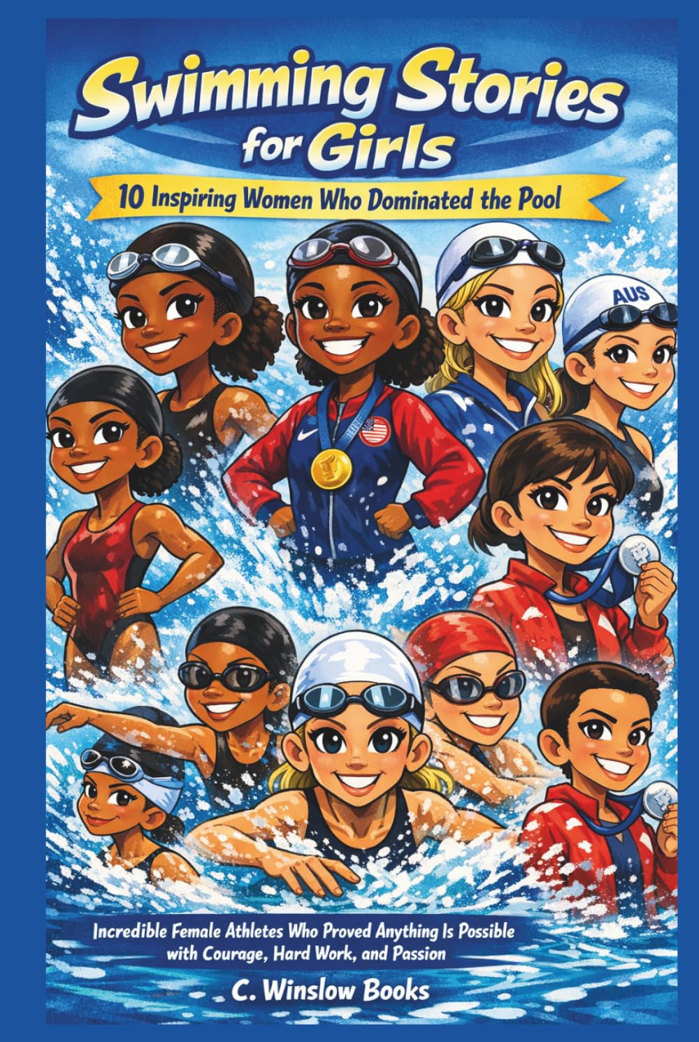 SWIMMING STORIES FOR GIRLS:10 Inspiring Women Who Dominated the Pool: Incredible Female Athletes Who Proved Anything Is Possible with Courage, Hard Work, and Passion (FOR GIRLS CHILD)