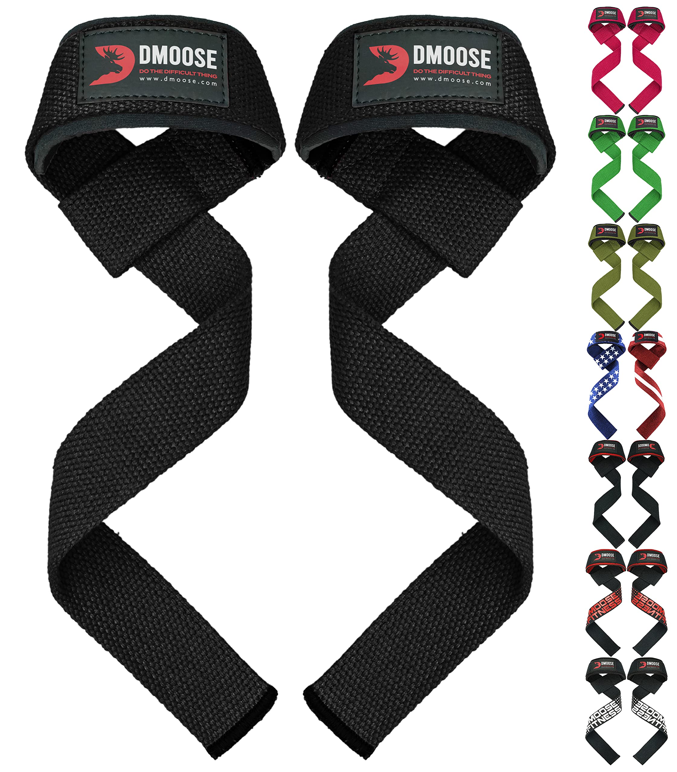 Buy DMoose lifting straps Neoprene Padded gym straps with Max Grip