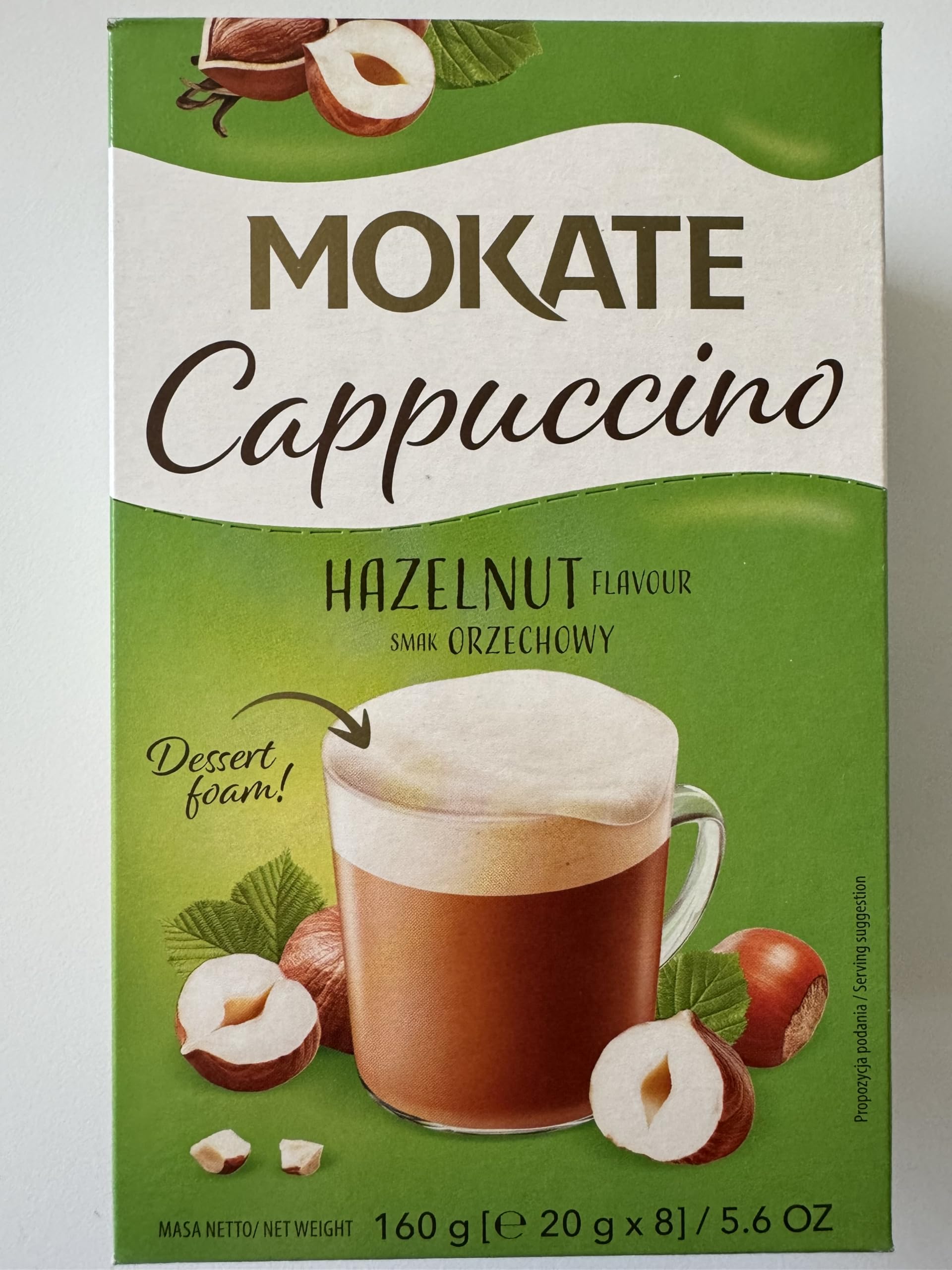Amazon.com : Mokate Cappuccino Hazelnut (Pack of 3) : Hot Cocoa