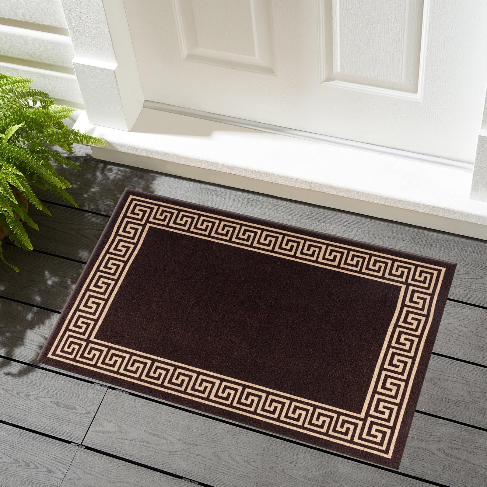 renoazul® Carpet Runners for Hallways Non-Slip Long & Wide Heavy-Duty Plain | 80 x 300 cm Super Absorbent Indoor Stair Carpet and Kitchen Anti-slip Floor Mats - Greeky Rug - Grey & Black — view 35