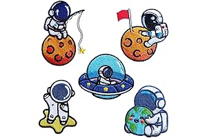 Fun Self-adhesive Cartoon Astronaut Patches