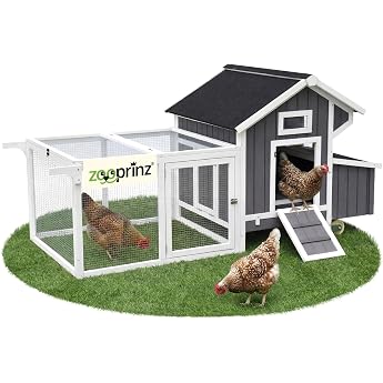Zooprinz Mobile Chicken Coop XXL with Run and Wheels