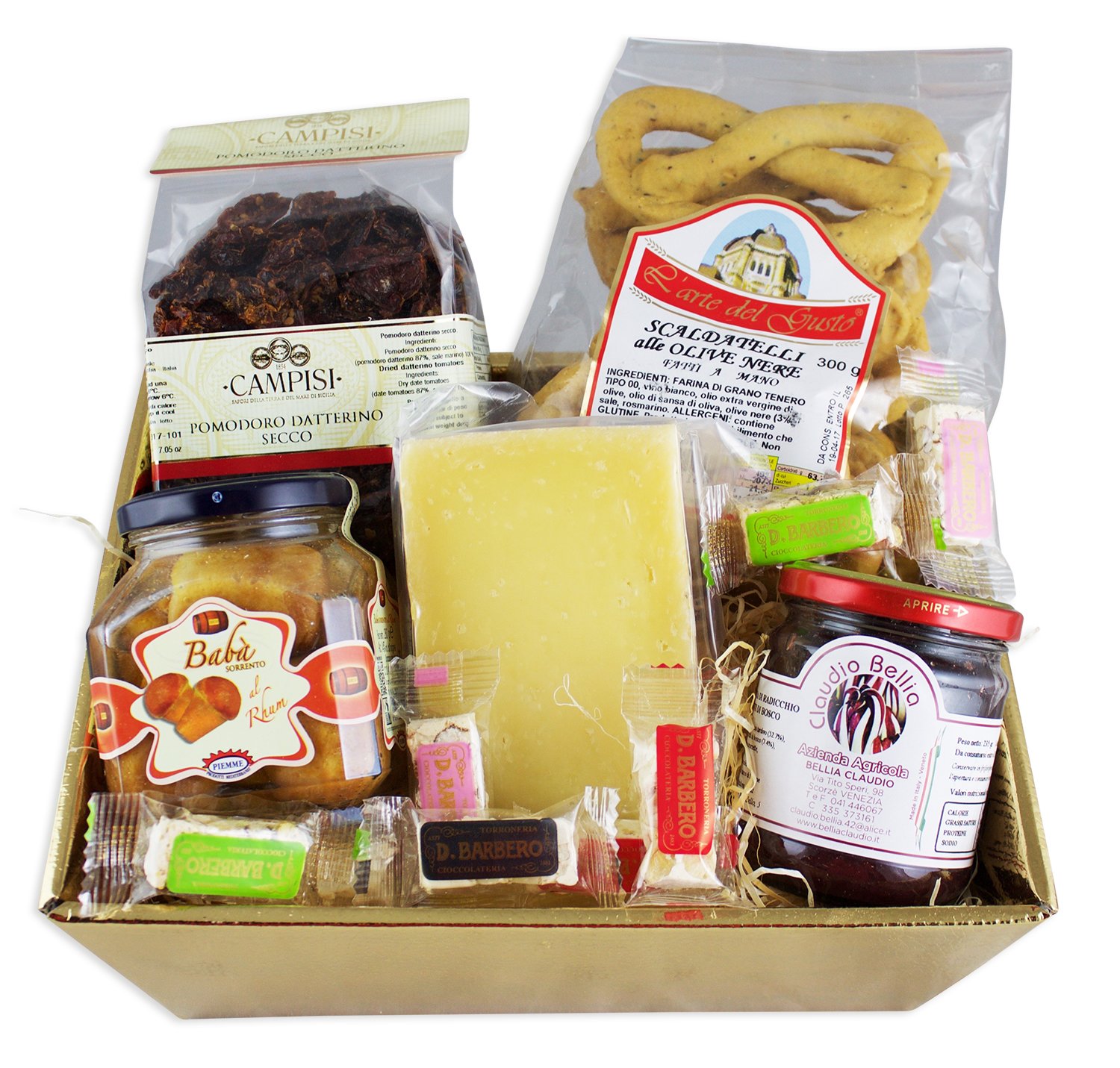 Delikatessen Geschenkkorb DOLCE&SALATO mit ausgesuchten italienischen Spezialitäten Feinkost